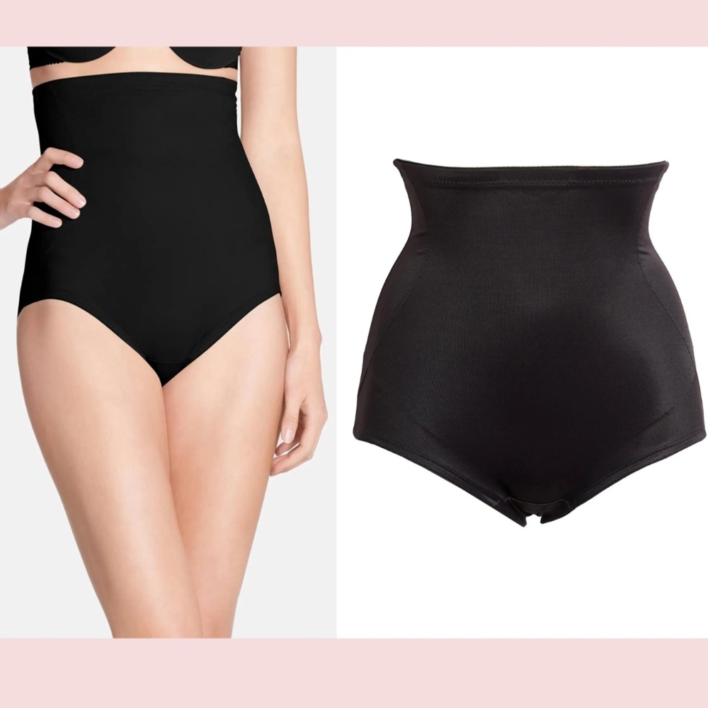 NEW $66 TC Fine [ XL‎ ] Back Magic High Waist Shaping Briefs in Black - Picture 2 of 10